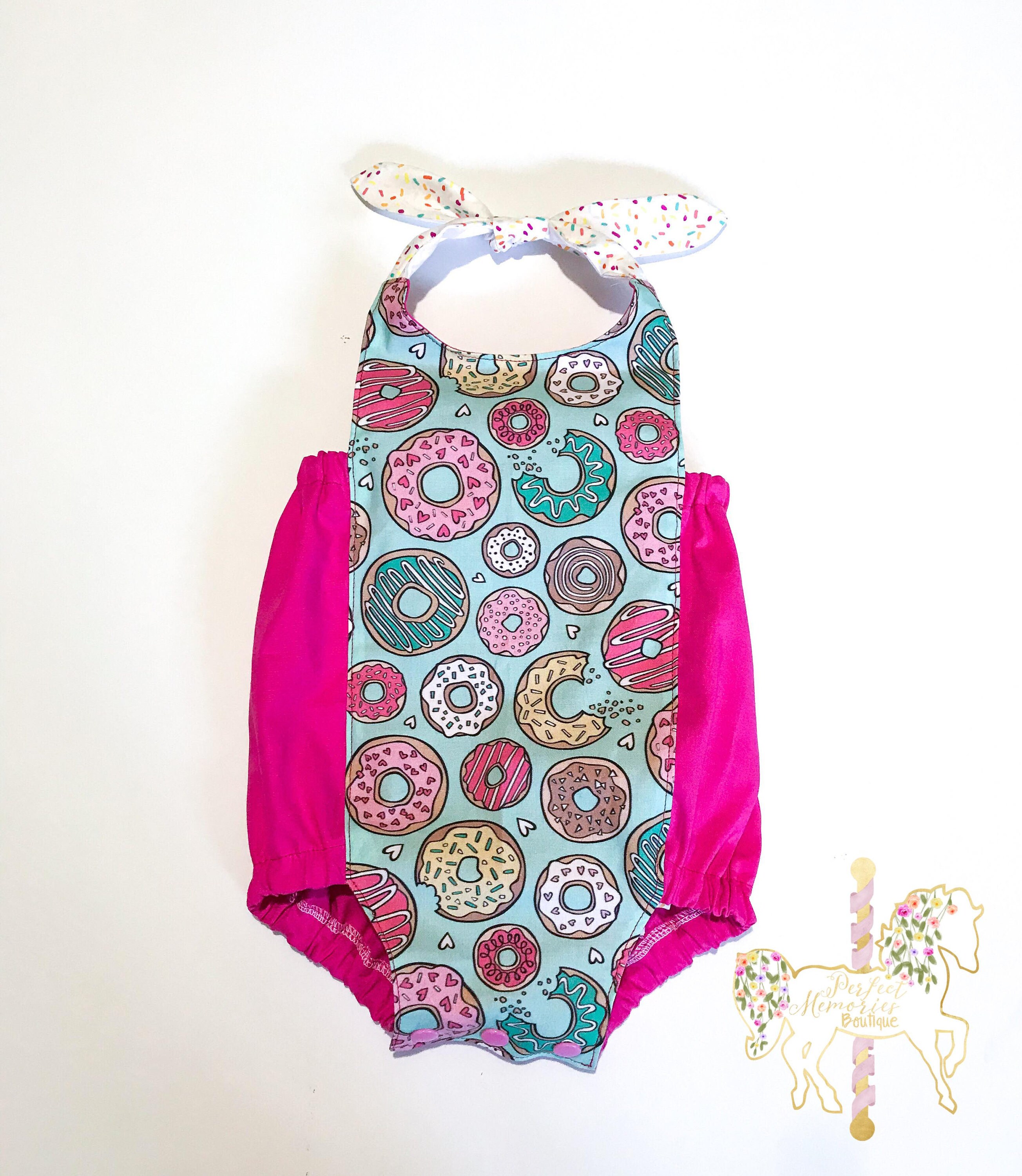 donut romper baby