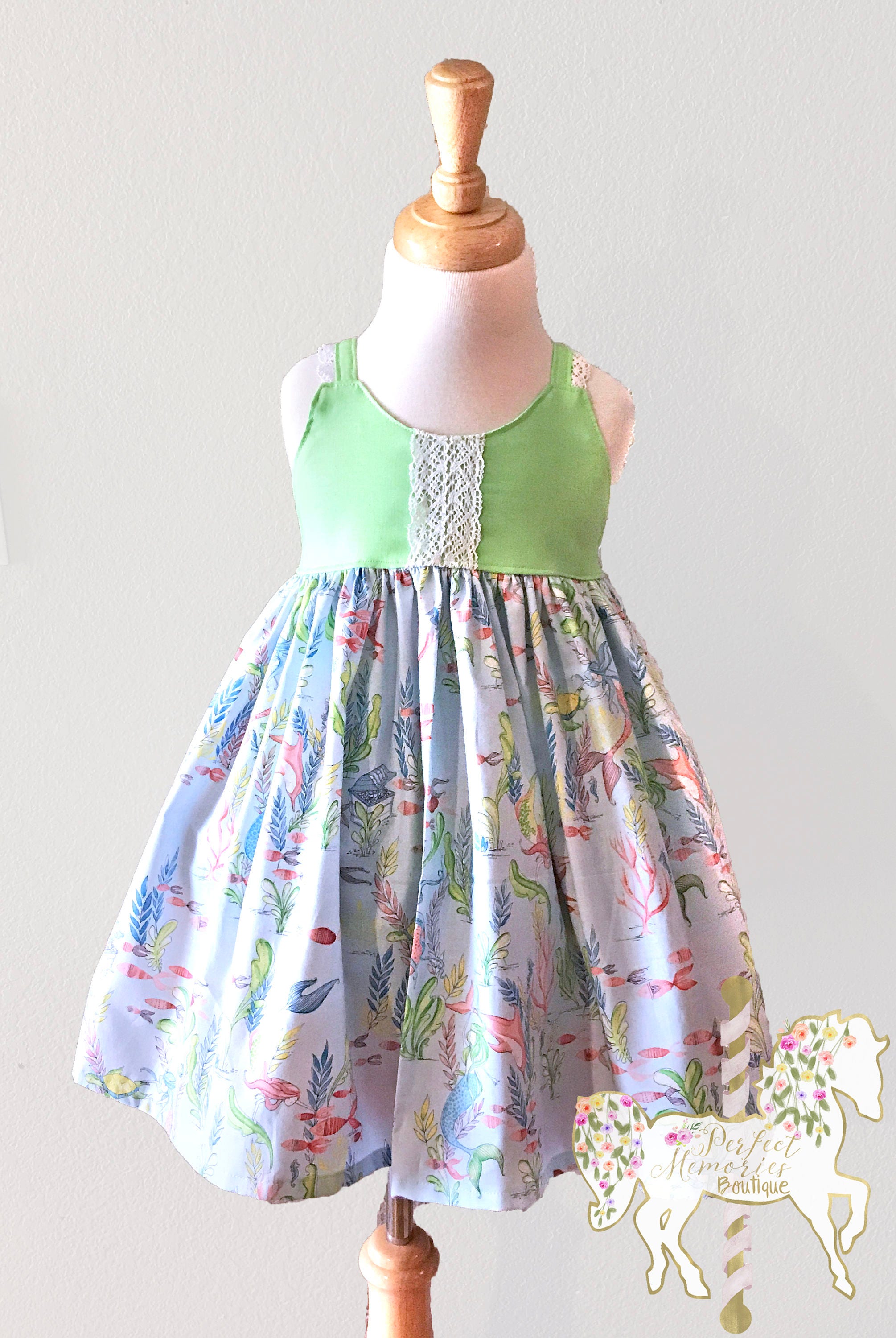 Mermaid Dress Girl Mermaid Dress Baby Mermaid Dress Etsy