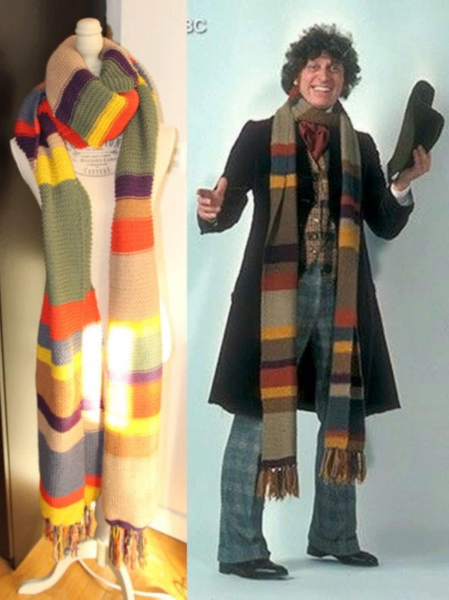 Tom Baker's Dr Who series scarf Etsy