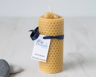 Pure Beeswax Candle, Honeycomb