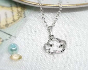 Cloud Necklace, Silver Necklace, For Her, Cloud, Gift For Daughter, Cloud Jewellery, Weather Jewellery, Weather Necklace, Unique Necklace
