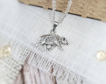 Badger Necklace, Silver Necklace, For Her, Badger, Gift For Daughter, Animal Jewellery, Unique Necklace, Animal Jewellery, Animal Jewelry