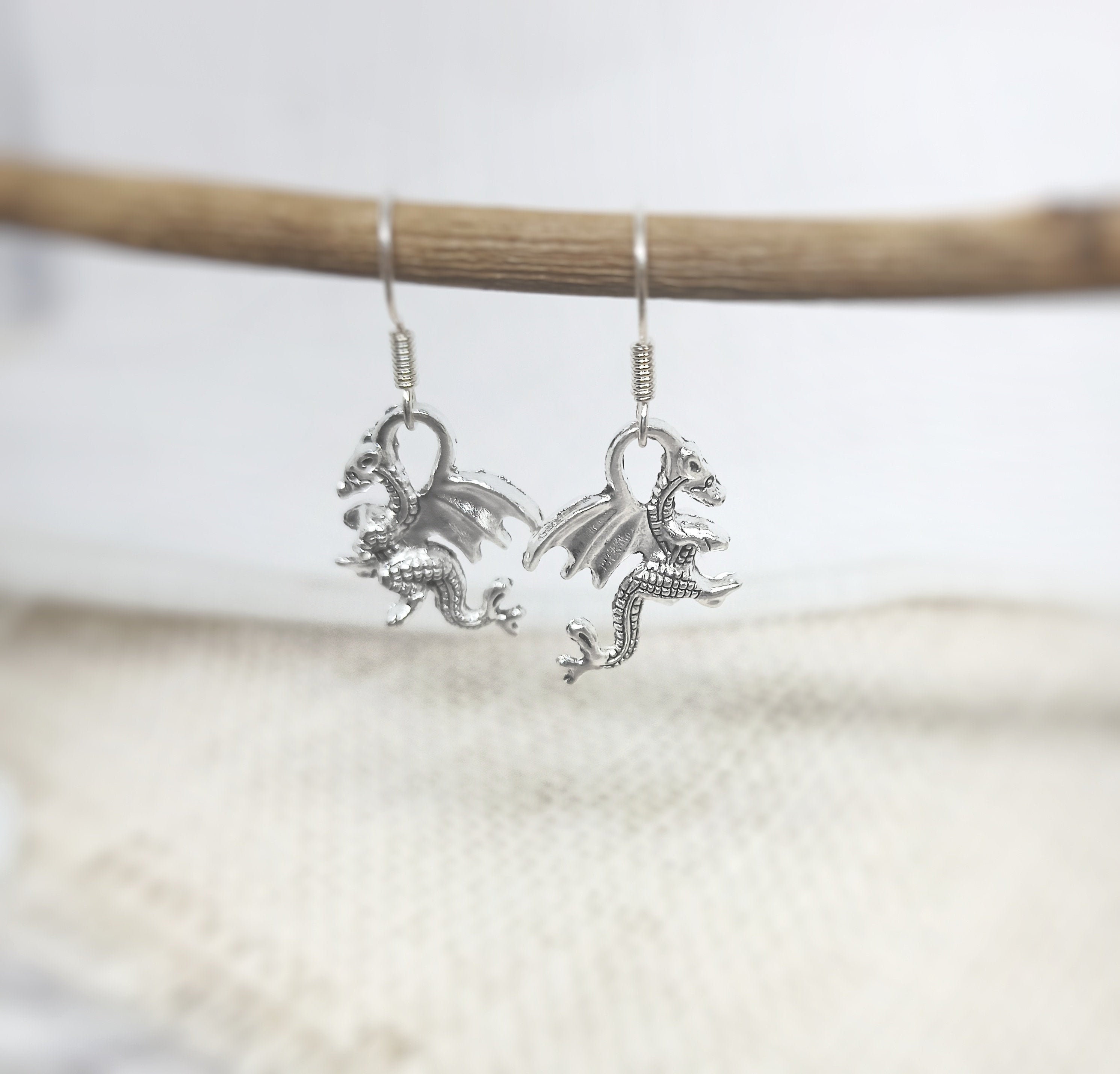 Dragon Earrings, Dangle Dragon Earrings, Dragon, Dragon Dangle Earrings