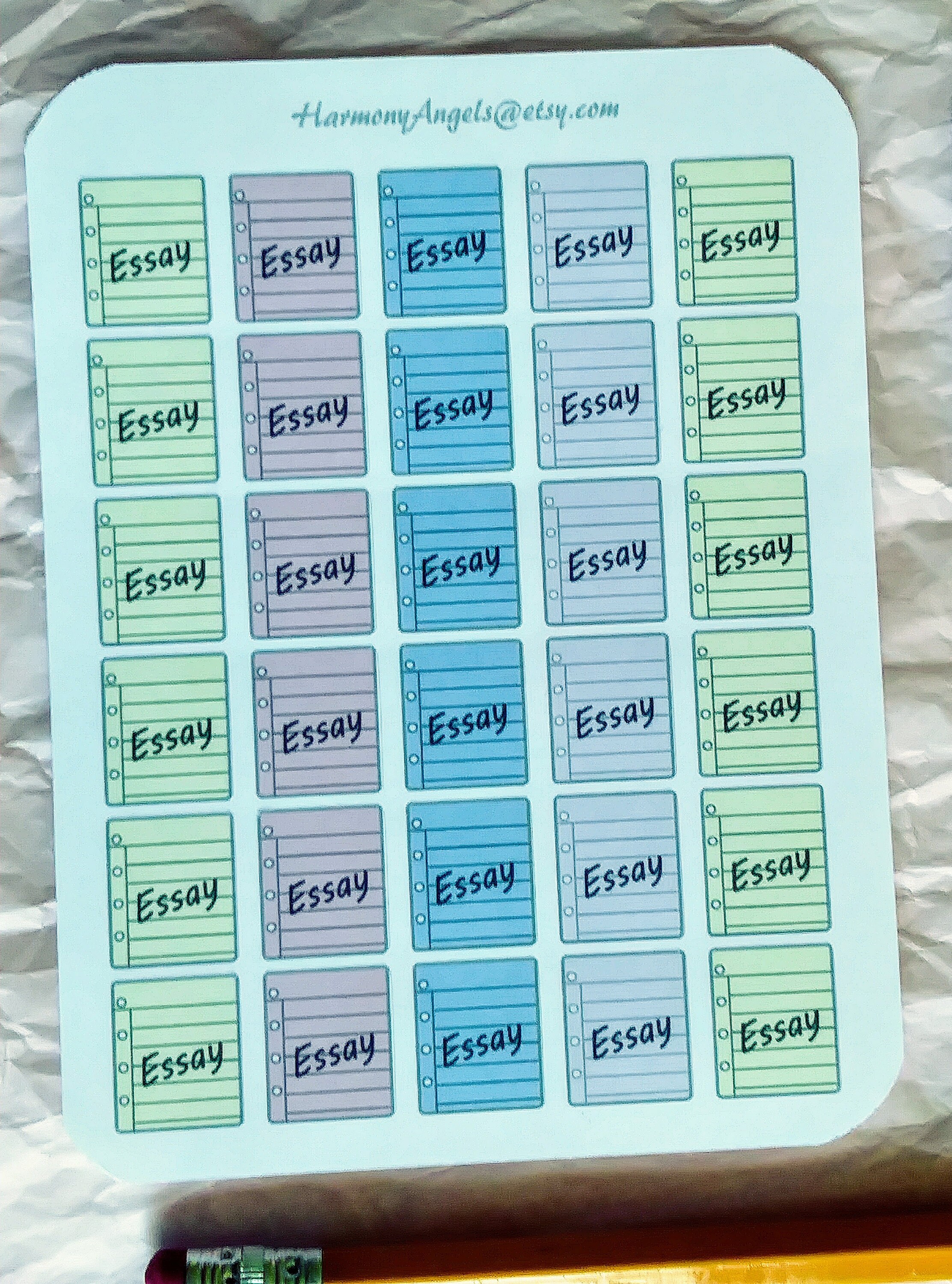 School Study Stickers Due Stickers Project Sticker Essay | Etsy