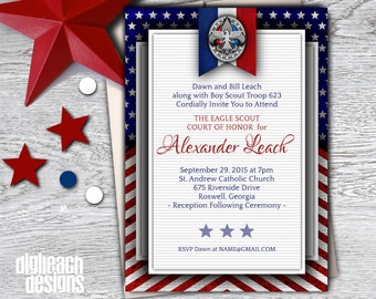 Eagle Scout Court Of Honor Invitation Etsy