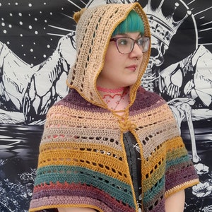 Woodland Wanderer cloak- PDF Crochet PATTERN ONLY