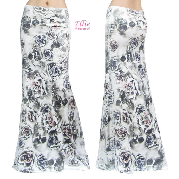 S//M//L//XL//1XL//2XL//3XL Tie dye Floral Paisley Sublimation Long Maxi Skirt