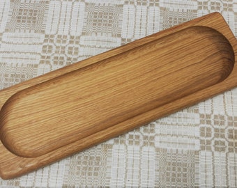 Wooden tray, Serving plate, Serving tray, Sushi board, Oak wood