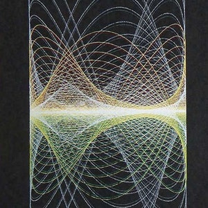 Jah Synchro - Sound Inspired Abstract Print - Screenprint process - Mid Century / Retro Style / Modern Op Art / Minimalist / Architecture