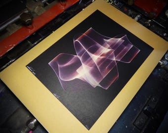 MESH 'A' - Hand Produced Abstract Silkscreen Print - Signed Numbered Edition