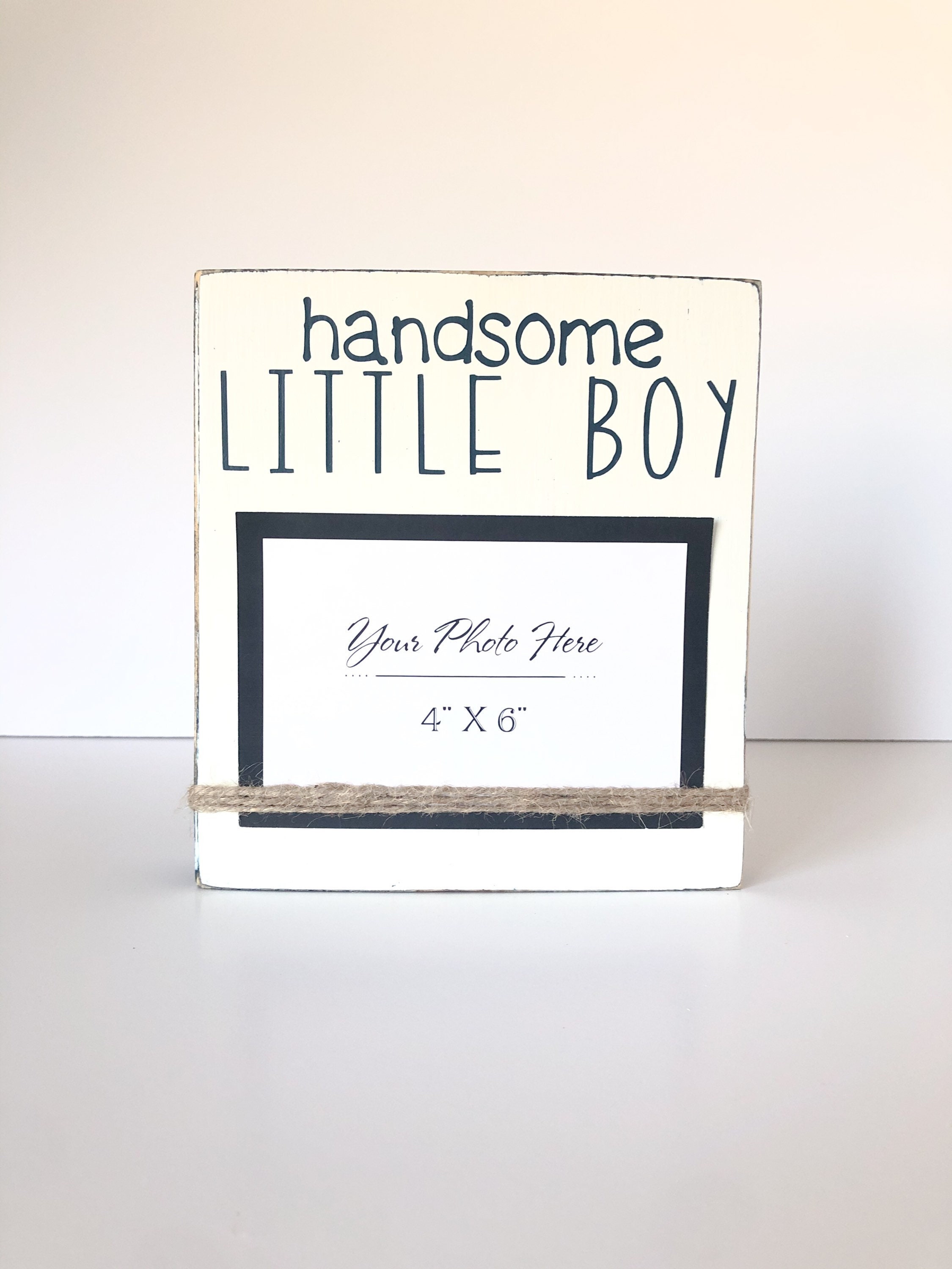 Handsome Little Boy 4x6 Photo Holder Picture Frame Baby - Etsy