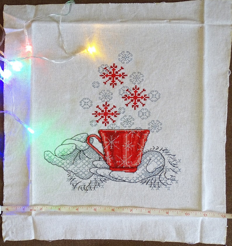 Noel Embroidery Christmas Cross Stitch Winter Home Decor Embroidered Pictures