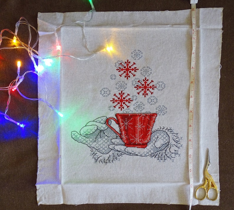 Noel Embroidery Christmas Cross Stitch Winter Home Decor Embroidered Pictures