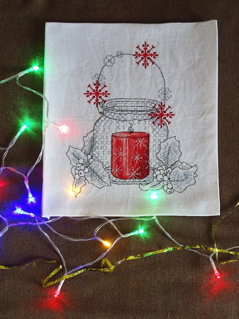 Noel Embroidery Christmas Cross Stitch Winter Home Decor Embroidered Pictures