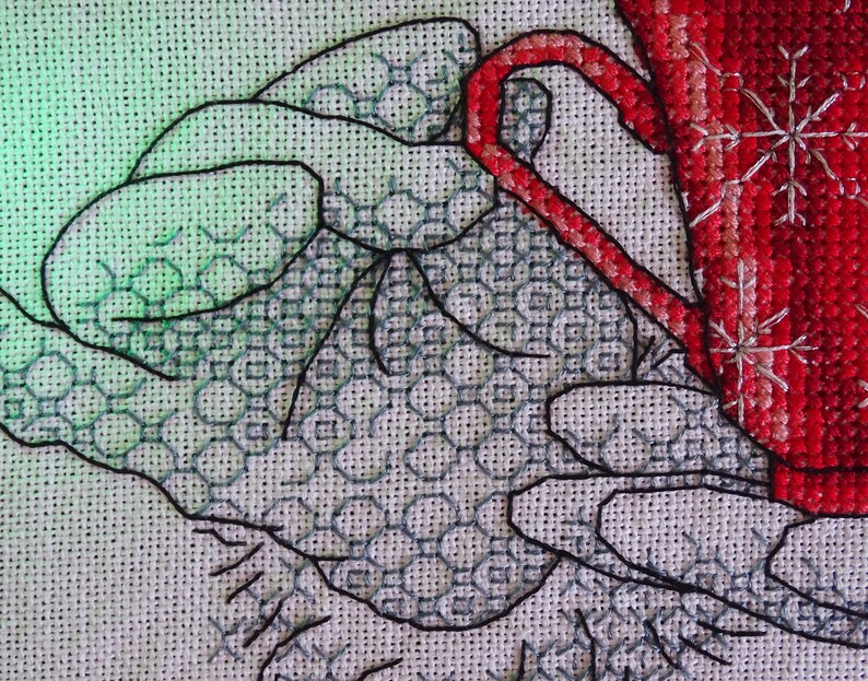 Noel Embroidery Christmas Cross Stitch Winter Home Decor Embroidered Pictures