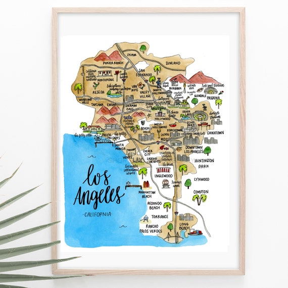 Mapa De La California Sylmar Map, Los Angeles, CA FILES PDF And