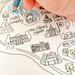 Disneyland Map Coloring Page DIGITAL DOWNLOAD- Disneyland Print Out ...