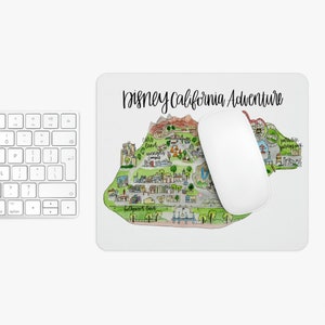 California Adventure Mousepad+ FREE SHIPPING- Disneyland Mousepad, Disneyland Gift, Disneyland Office, Disneyland Decor
