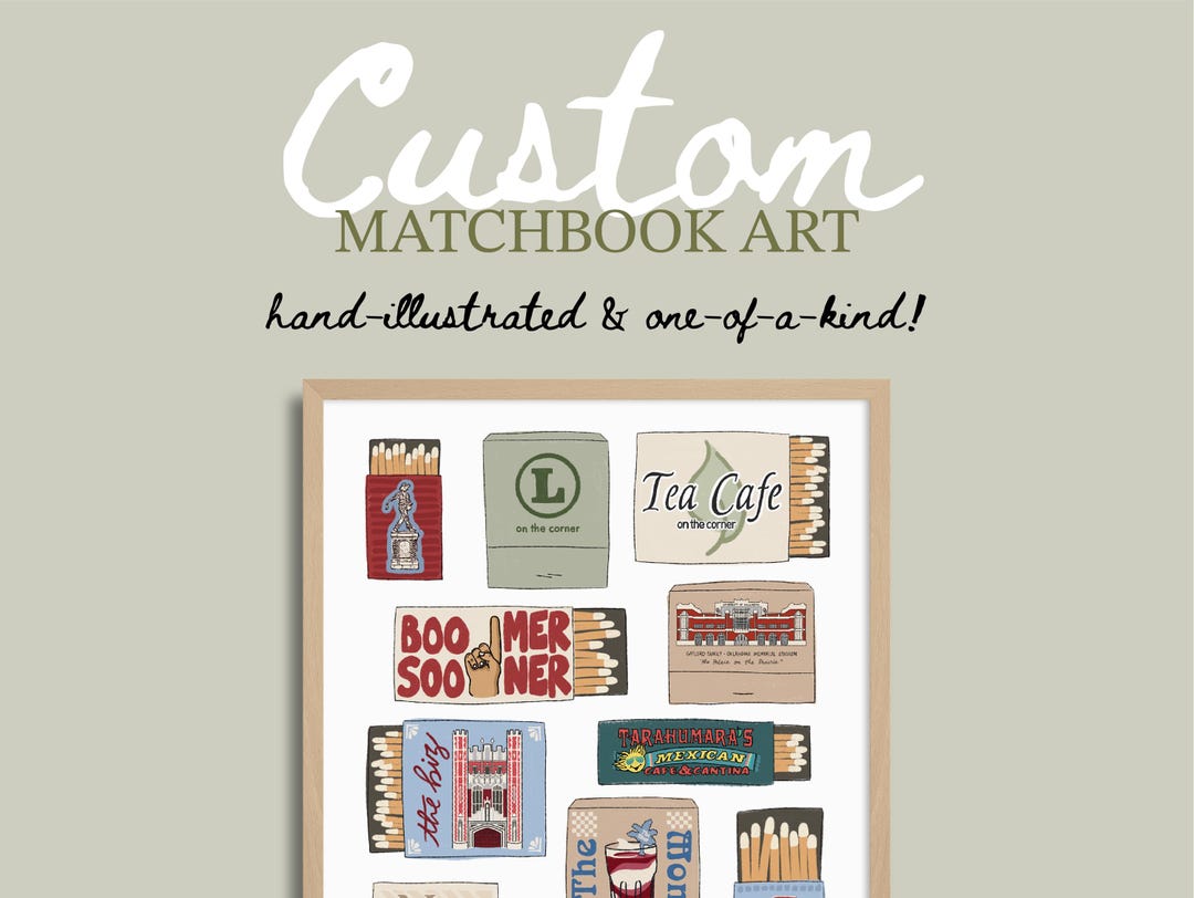 CUSTOM Matchbook Print - Etsy