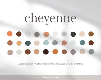 Cheyenne Procreate färgpalett, jordfärger (digital nedladdning)