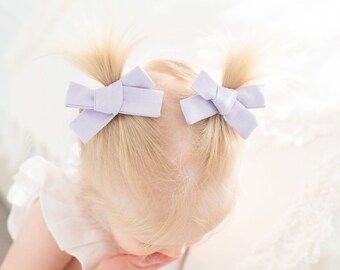Solid Color Pigtail Pinwheel Hair Bows, Solid Color Bows, School Girl Bows, Hair Bows, Alligator Clip, Toddler Hair Bows, Piggy Bows
