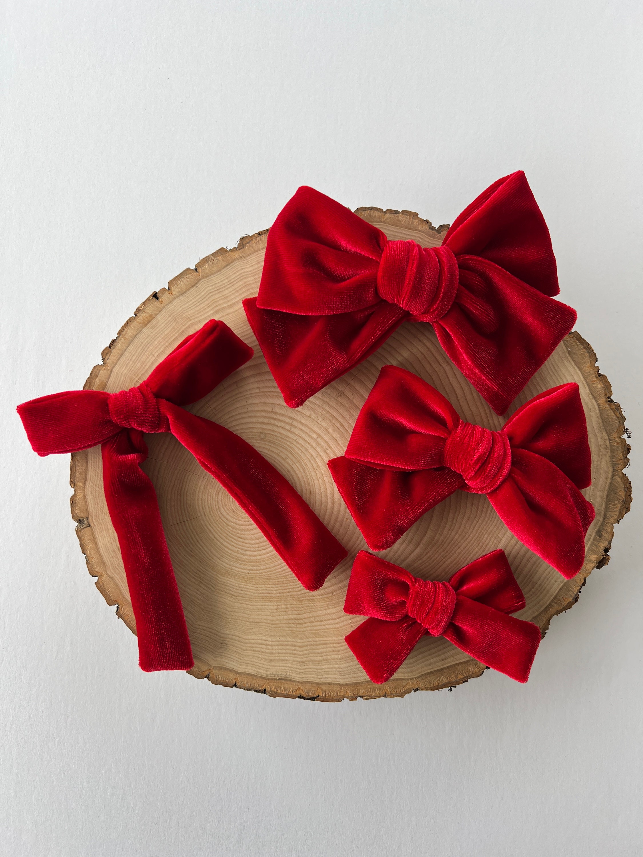 Velvet Bow - Red  Duchess & Butler