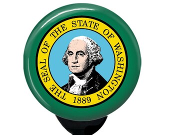 Washington State Flag Badge Reel ID Card Retractable Custom Flag Badge Holder