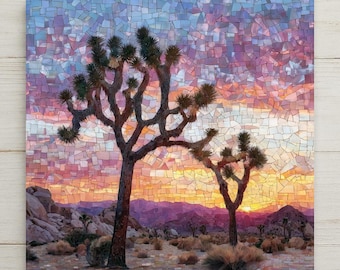 Joshua Tree Wall Art Ceramic Tile California Gift Desert Decor National Park Art Southwest Gift Tile