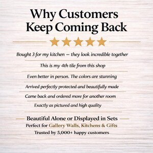 The image is a promotional image for a shop that sells kitchenware, featuring a list of reasons why customers should keep coming back.