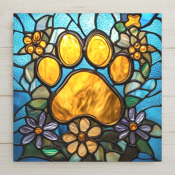 Cat Sympathy Gift Ceramic Tile Loss of Cat Gift Pet Bereavement Tile Cat Memorial Art