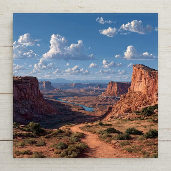 Canyonlands National Park Wall Art Ceramic Tile Utah Gift Island in the Sky Decor Mesa Arch Nature Art Place Identity Gift