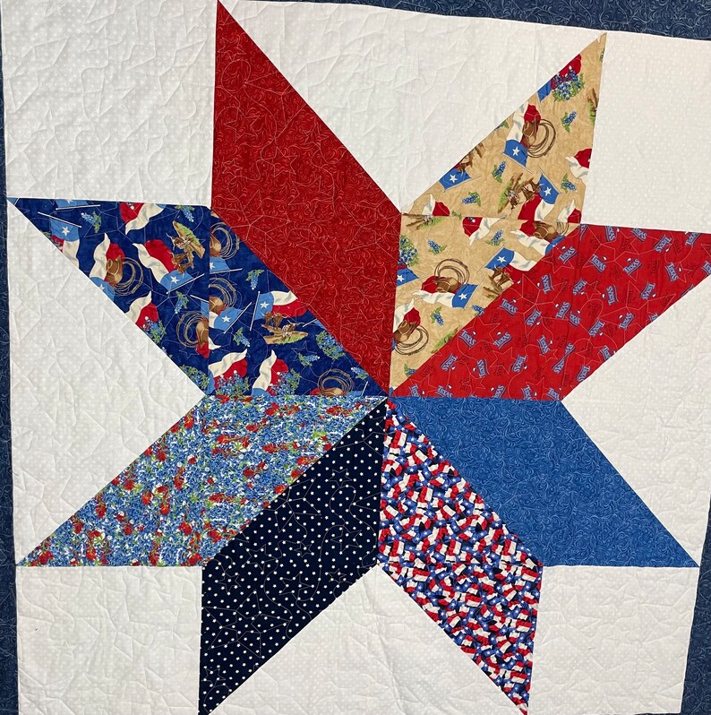 Texas Star Quilt Etsy