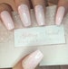 Holographic pink false nails, glitter false nails, iridescent false nails, iridescent pink nails, press on nails, pink nail set. 