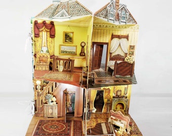 victorian dollhouse pop up book