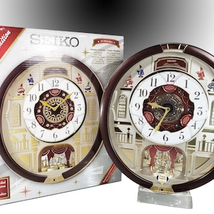 Seiko Melodies In Motion Animated Musical Wall Clock - 24 Melodies!
