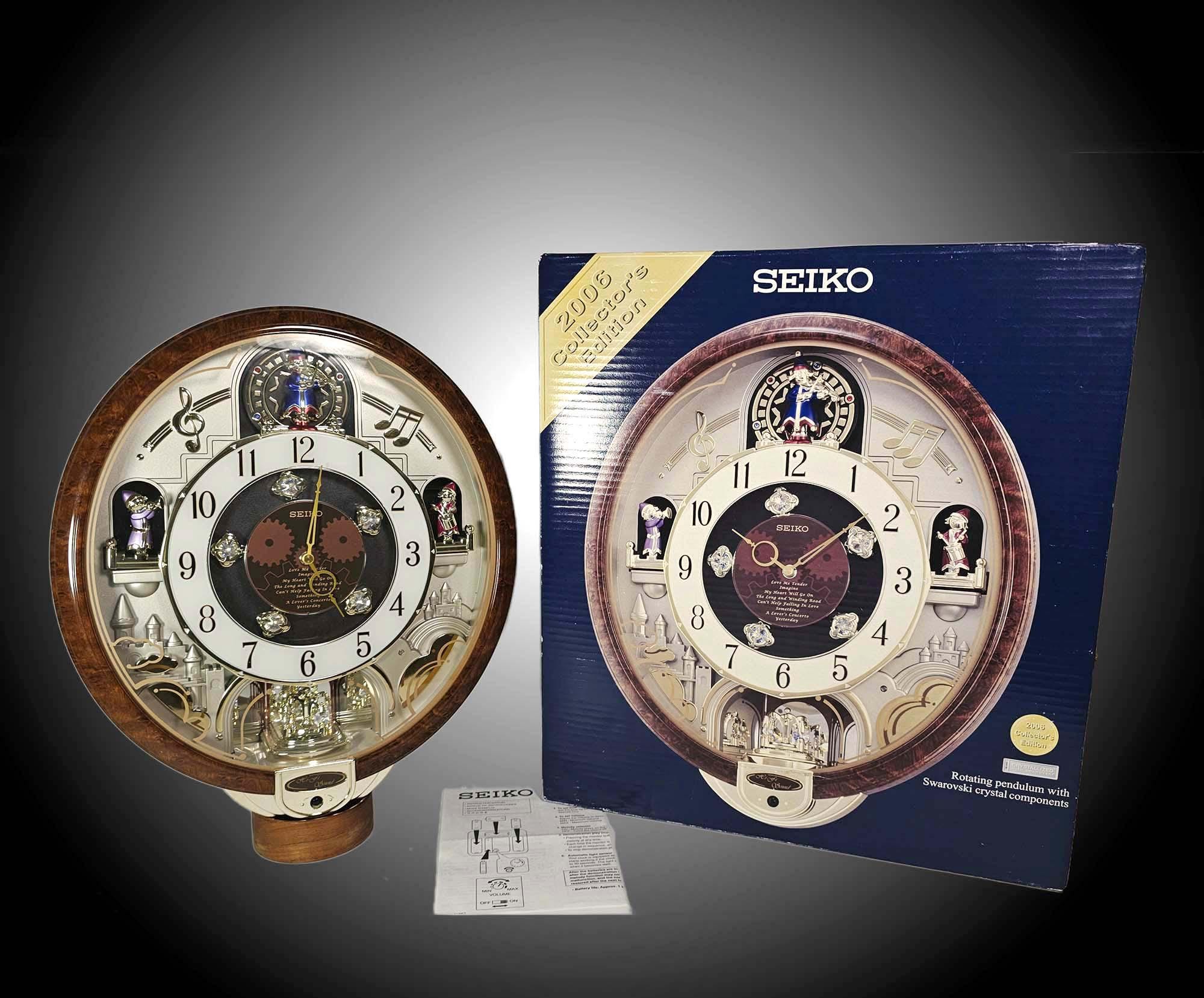 Amazing Seiko Melodies in Motion Clock QXM147BRH - 8 Melodies - 4