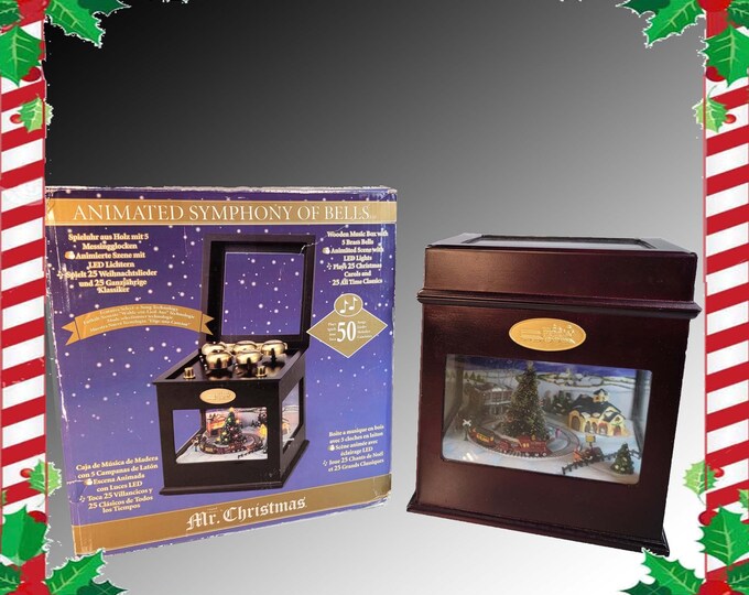 Mr. Christmas Animated Symphony of Bells Music Player 50 Songs Etsy