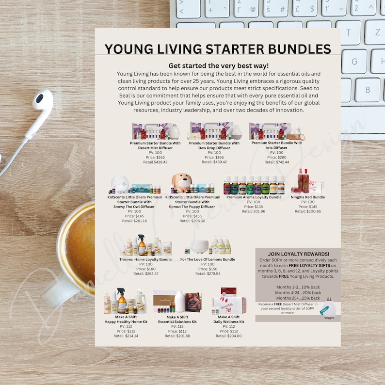 Young Living Starter Bundles Young Living Premium Starter Bundles Young Living Bundles Printable Edit In Canva Canva Template image 4