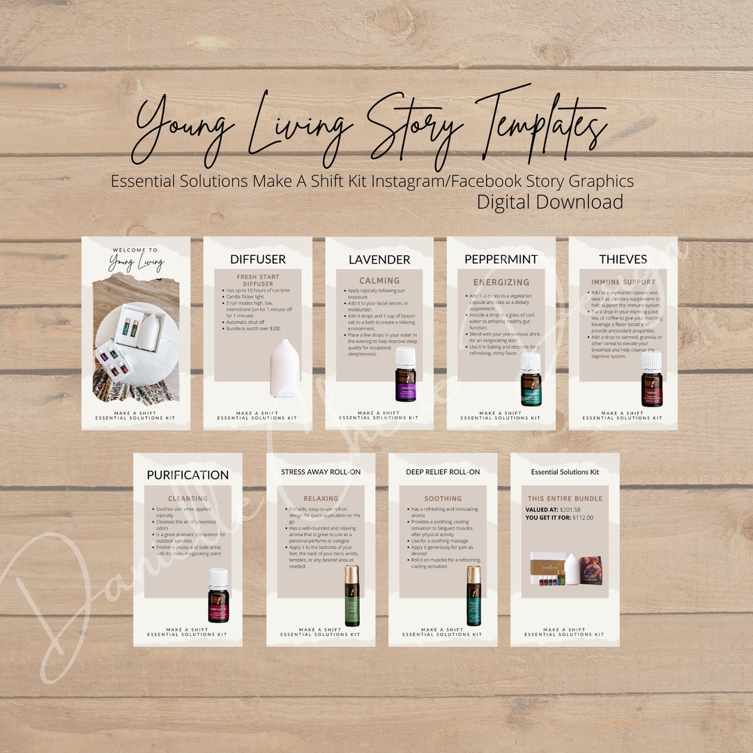 Young Living | Make A Shift | Stories Template | Essential Solutions ...