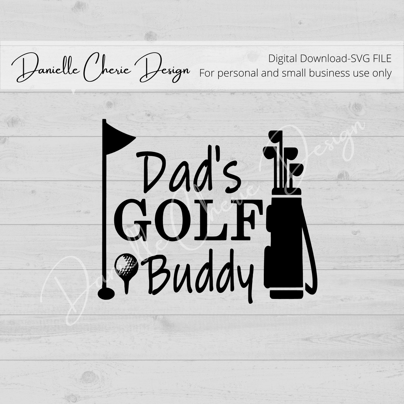 Dad's Golf Buddy SVG File for Kids Tshirt Golf SVG File Etsy