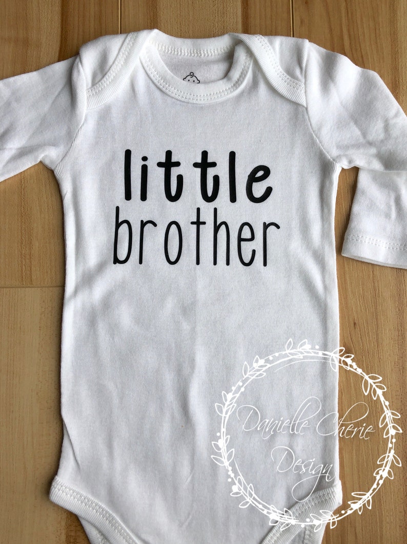 Little Brother Shirt New Baby Body Suit Baby Shirt Little Brother One Piece Little Brother New Baby One Piece Little Brother Body Suit