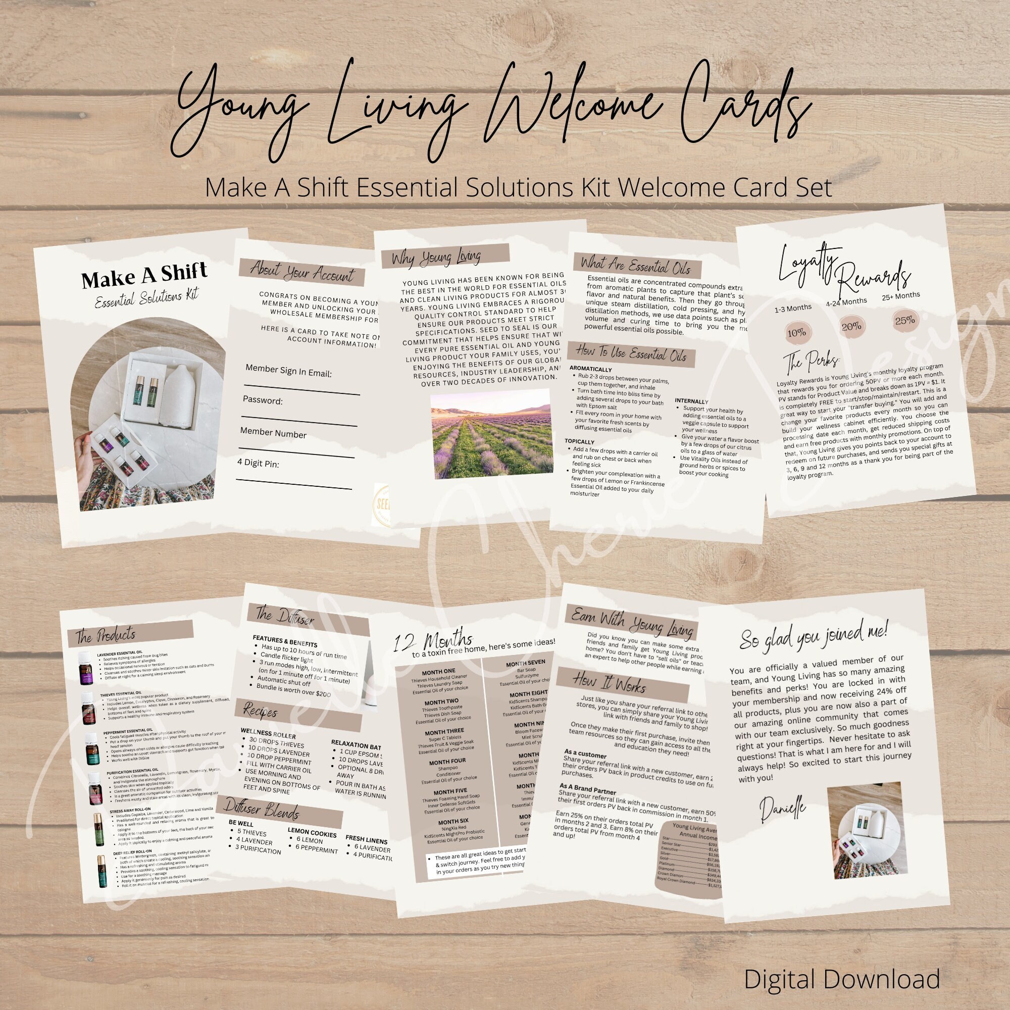 Young Living Make A Shift Welcome Cards Essential Solutions Kit Welcome ...