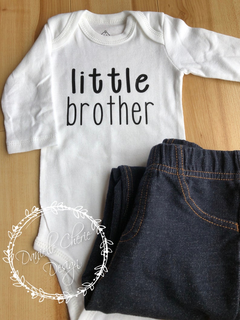 Little Brother Shirt New Baby Body Suit Baby Shirt Little Brother One Piece Little Brother New Baby One Piece Little Brother Body Suit