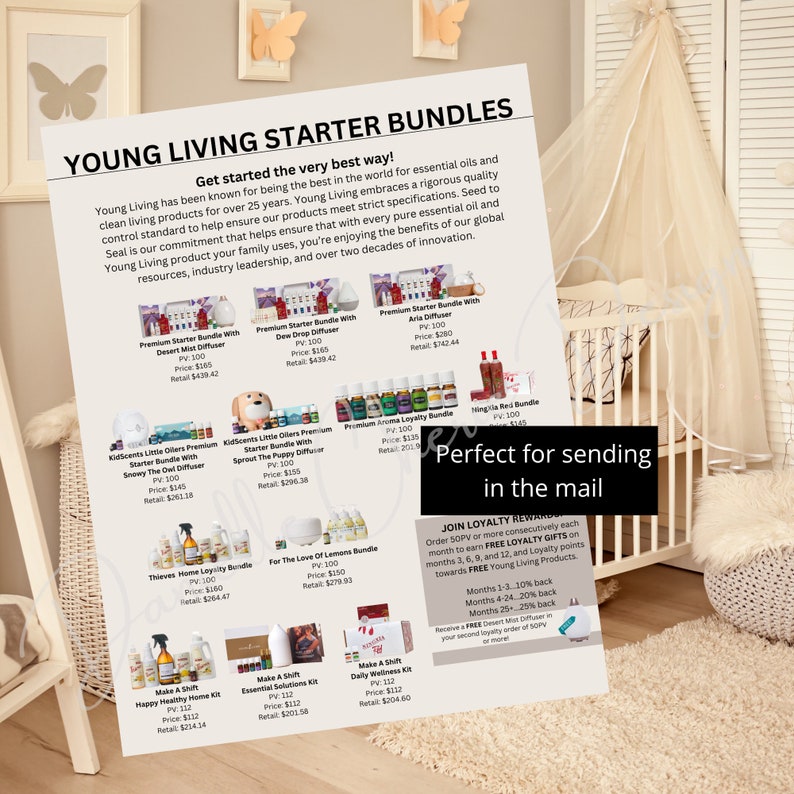 Young Living Starter Bundles Young Living Premium Starter Bundles Young Living Bundles Printable Edit In Canva Canva Template image 8
