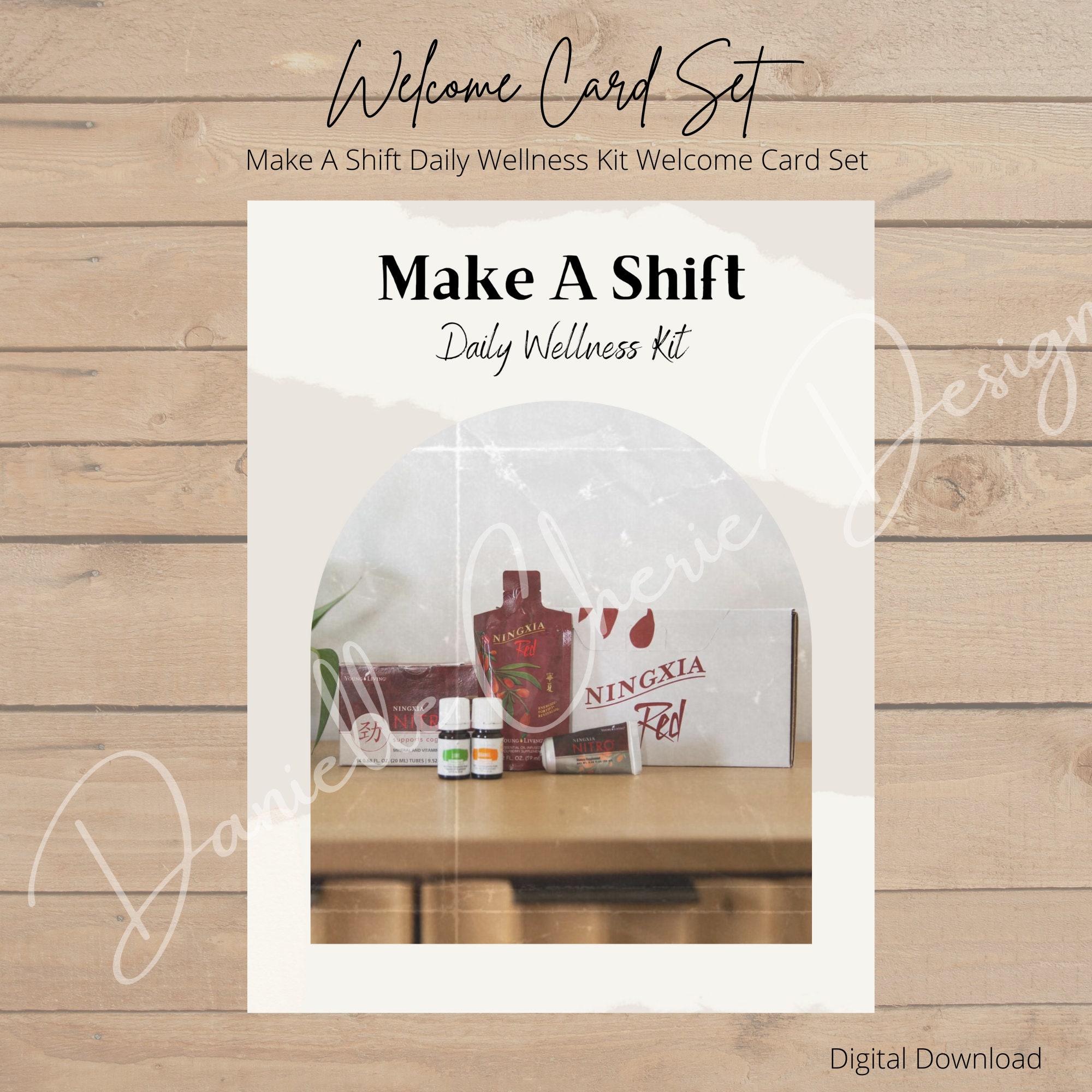 Young Living Make A Shift Welcome Cards Daily Wellness Ningxia Kit ...