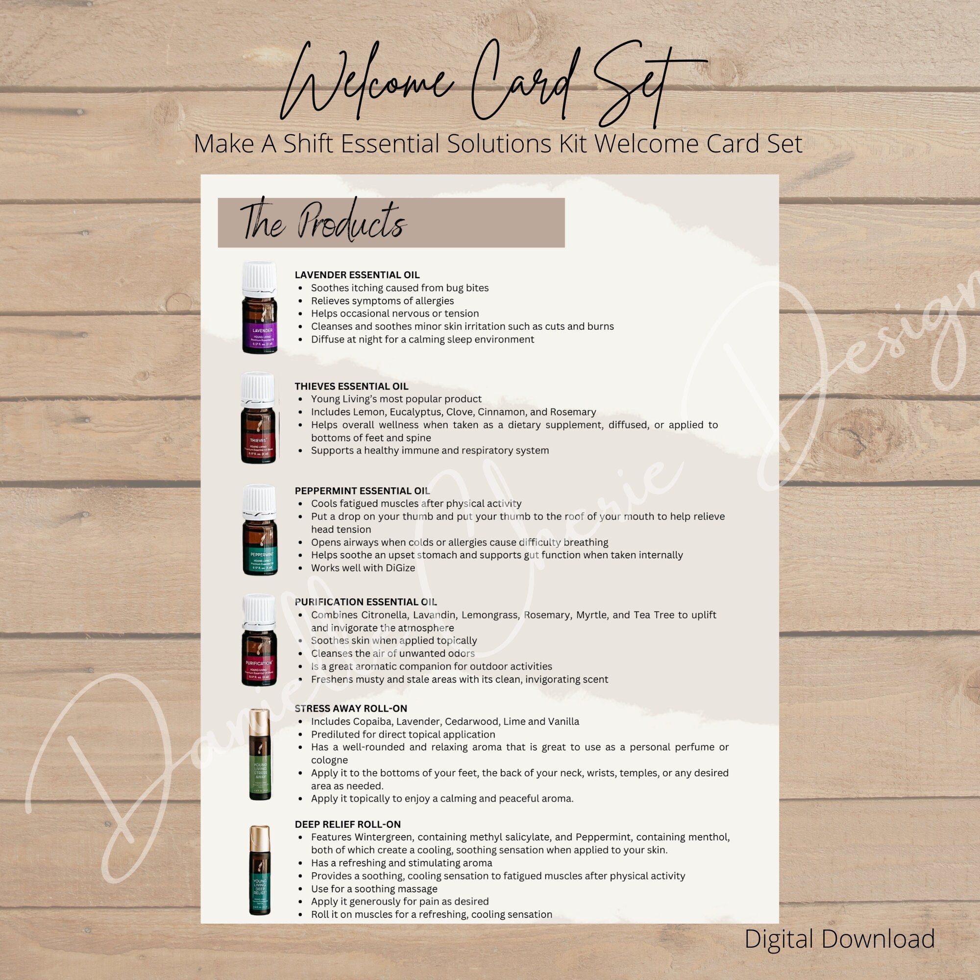Young Living Make A Shift Welcome Cards Essential Solutions Kit Welcome ...