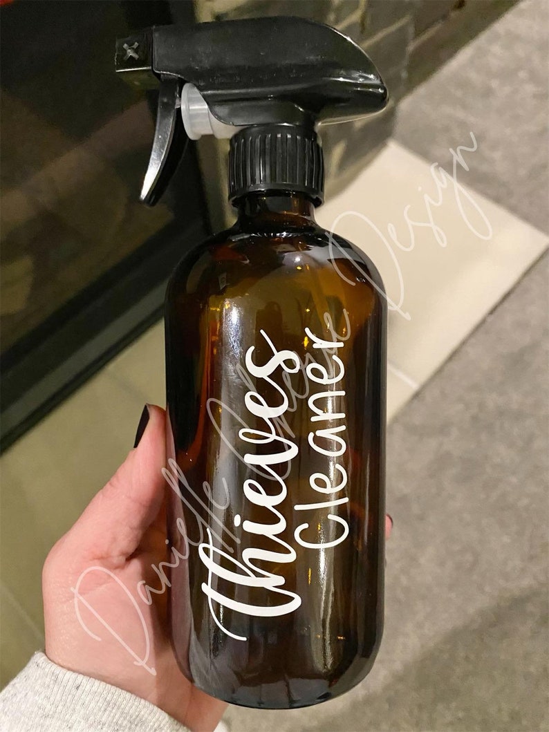Thieves Cleaner Label SVG for Glass Spray Bottle Young Etsy