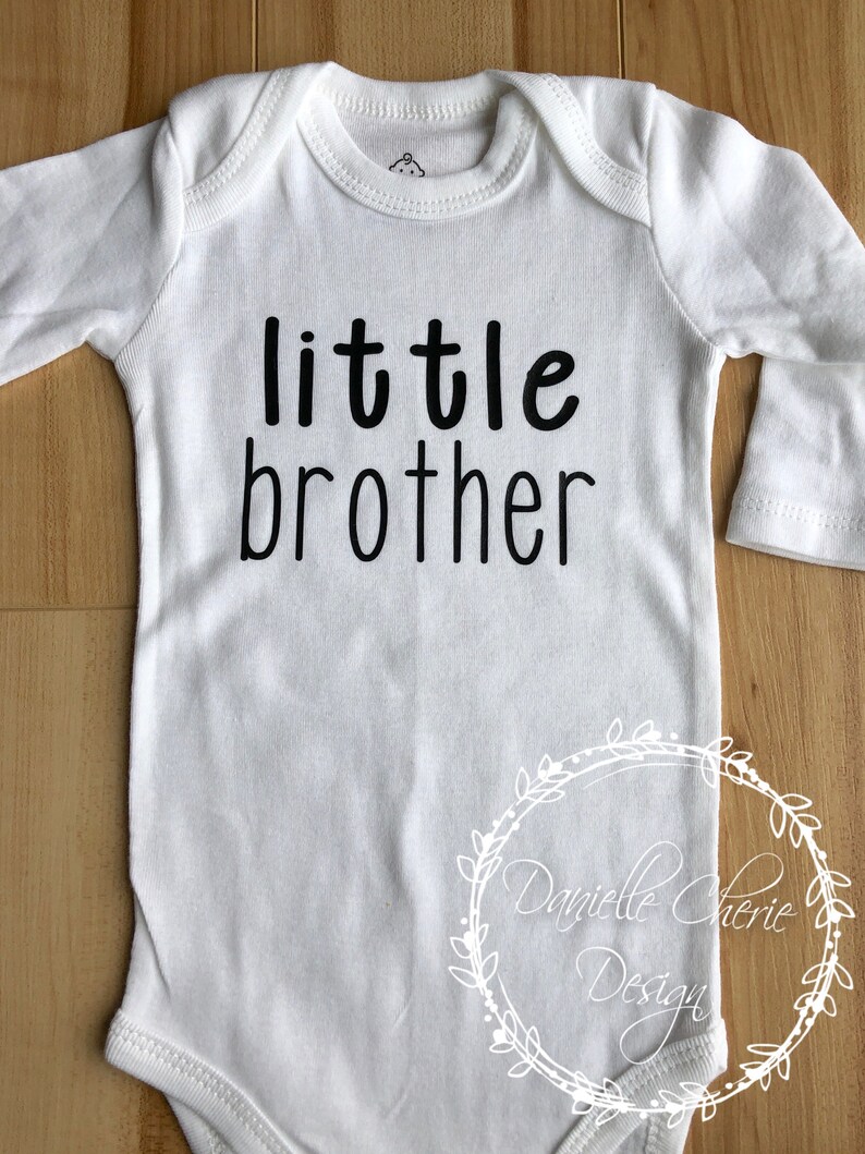 Little Brother Shirt New Baby Body Suit Baby Shirt Little Brother One Piece Little Brother New Baby One Piece Little Brother Body Suit
