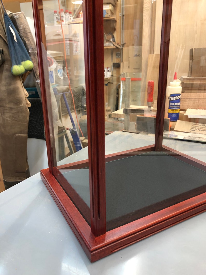 Wood and Glass Display Case for Statues, Dolls, Hierlooms, Vases