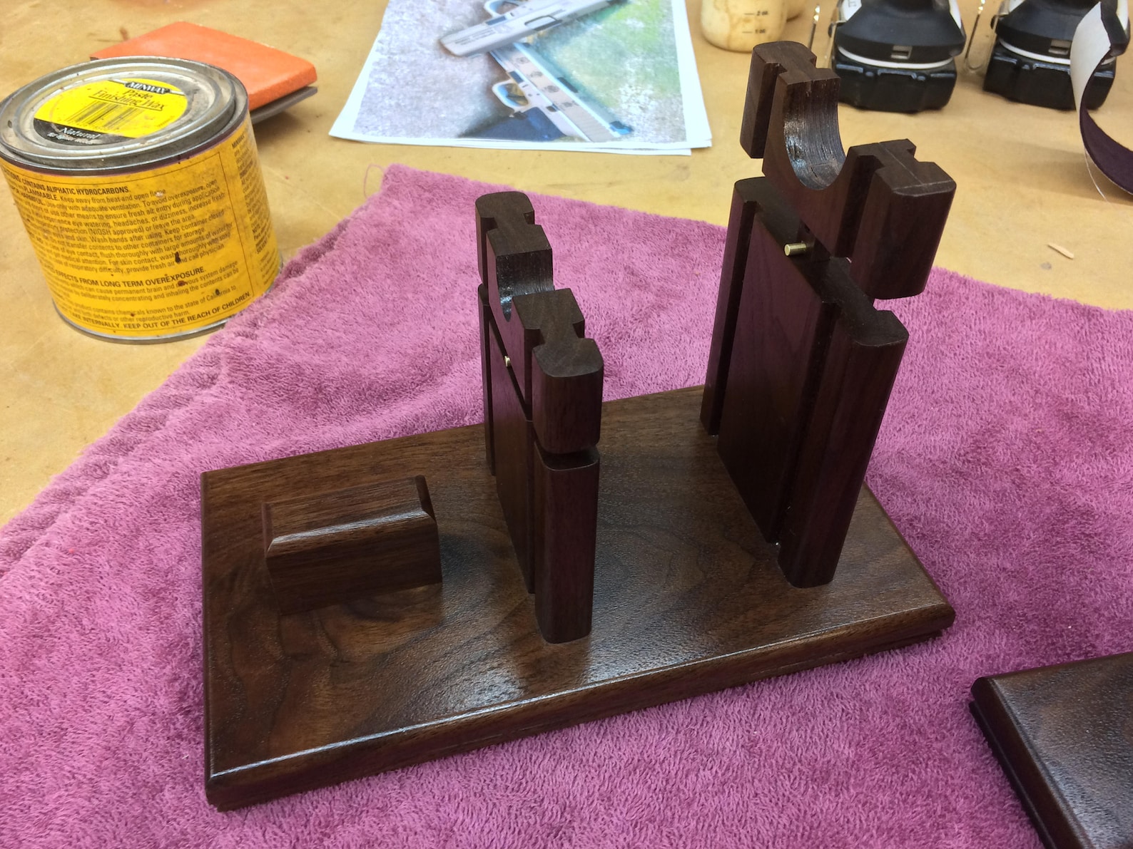 Walnut Pistol/Gun Display Case Wood and Glass w/Custom Trim Etsy